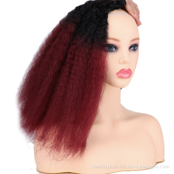 Wholesale New Arrival Natural  16''18''20'' Weave Afro Kinky Straight Hair Bundles Synthetic Hair Extension For Woman